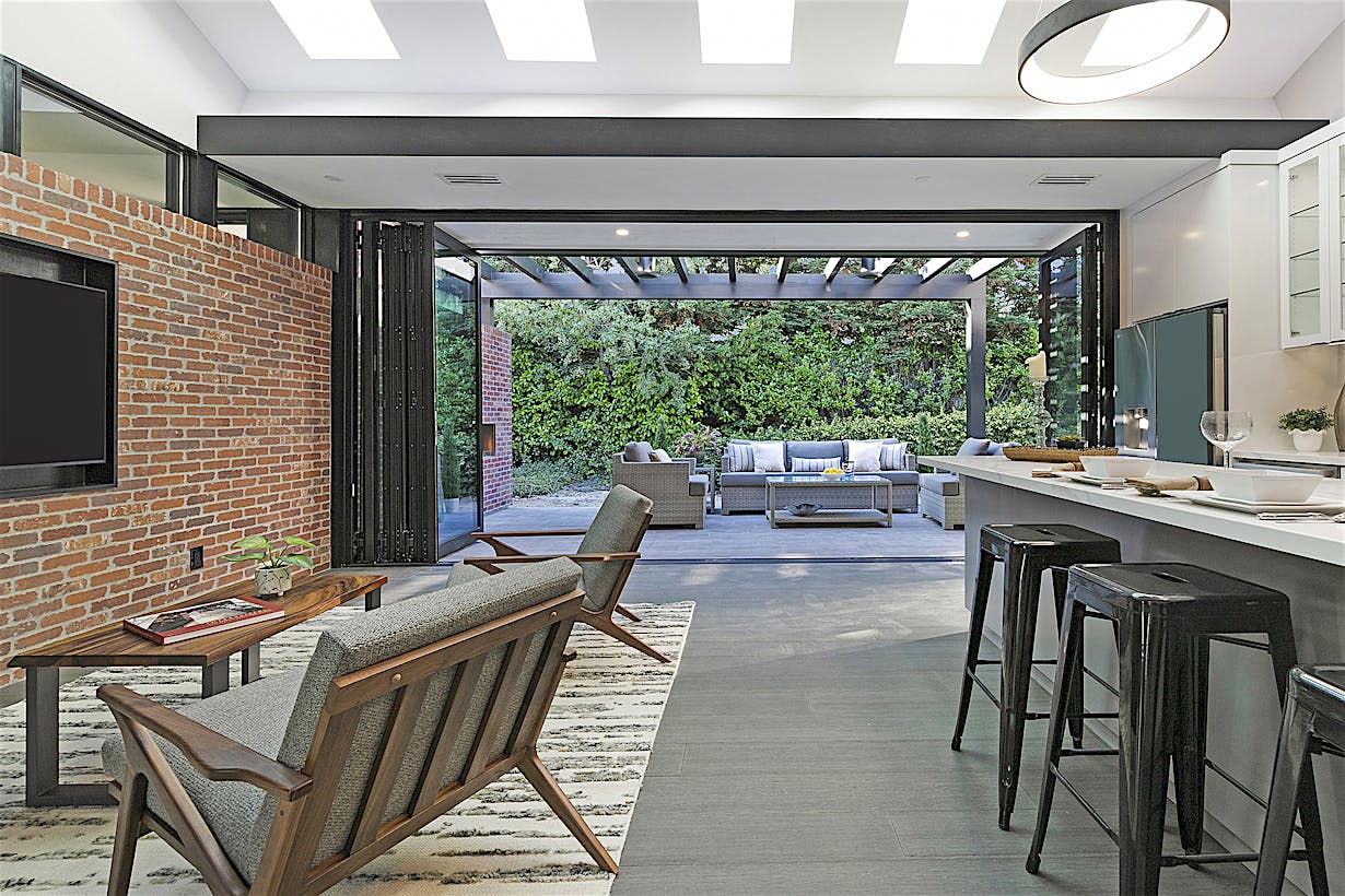 Generation 4 aluminum clad folding doors