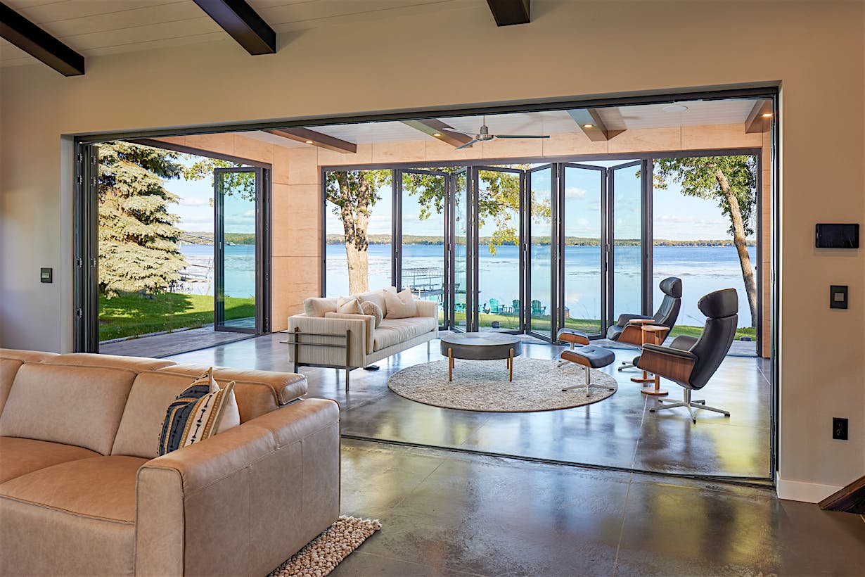 retractable glass walls