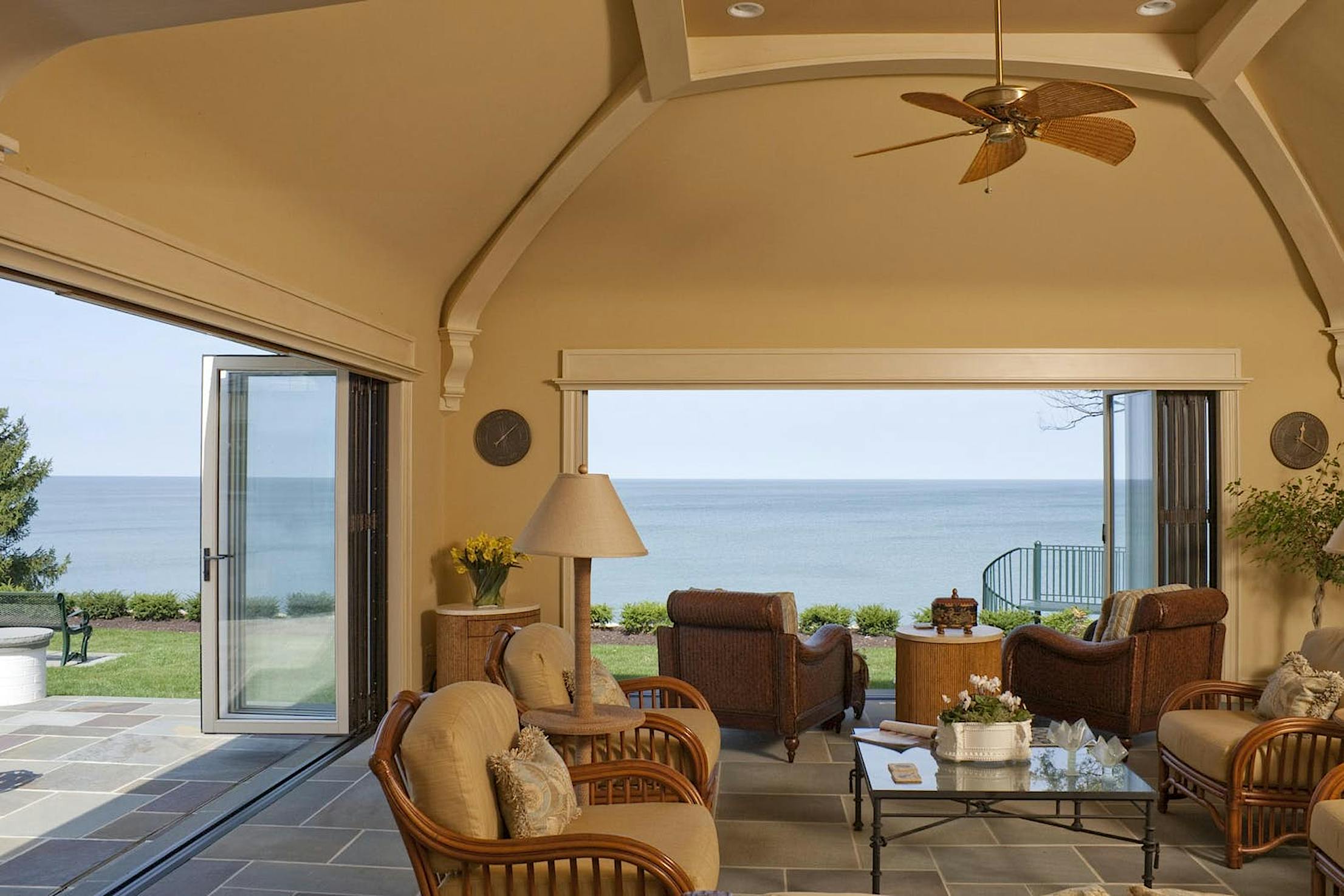 cold weather retractable glass walls