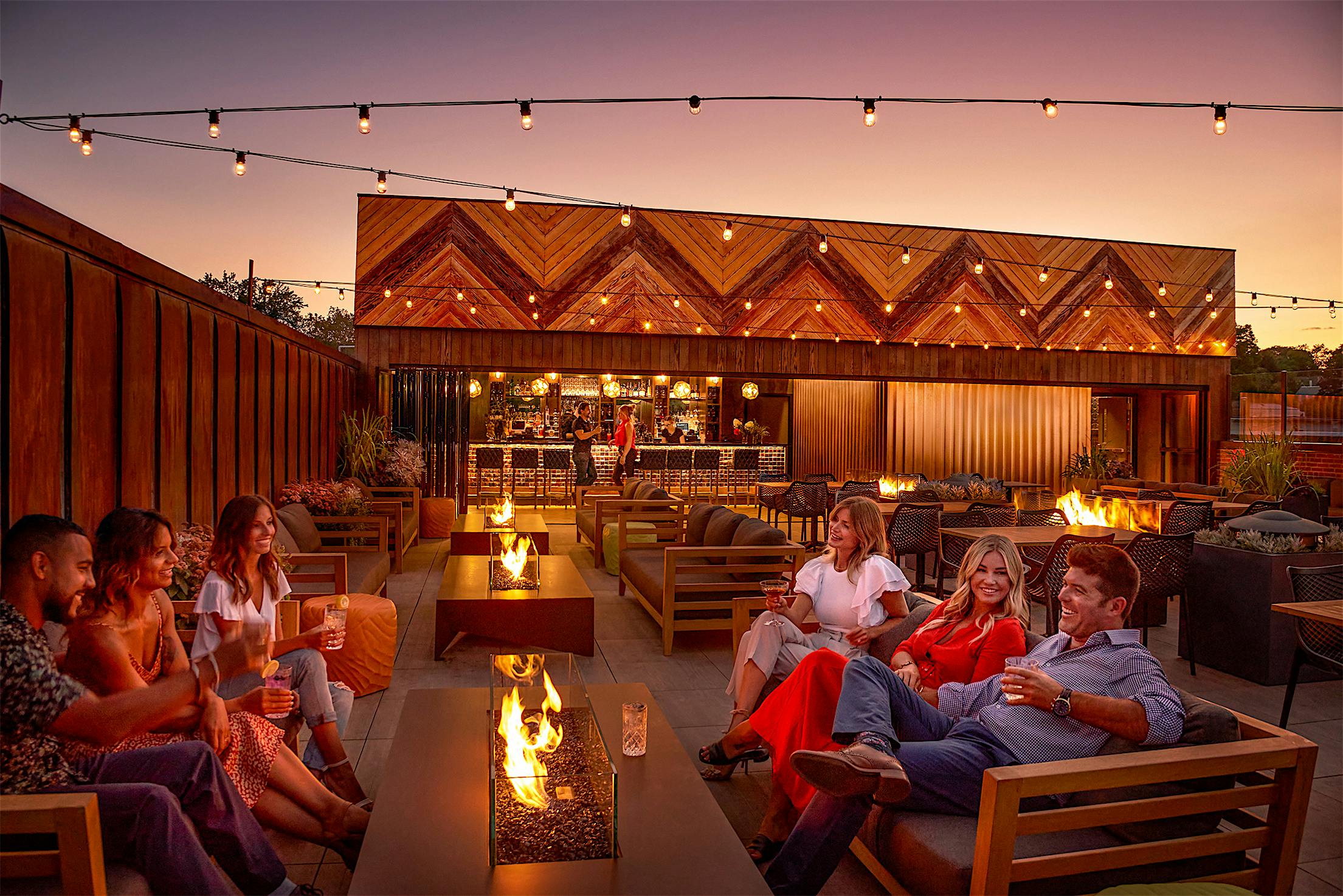rooftop commercial design with NanaWall
