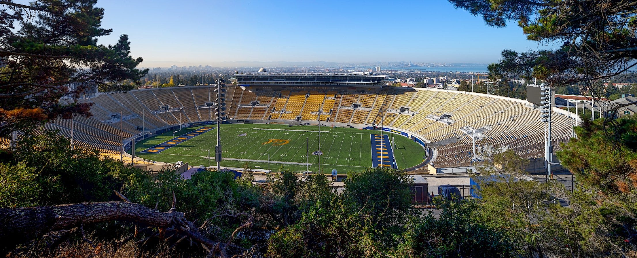 Cal Stadium with stacking glass door