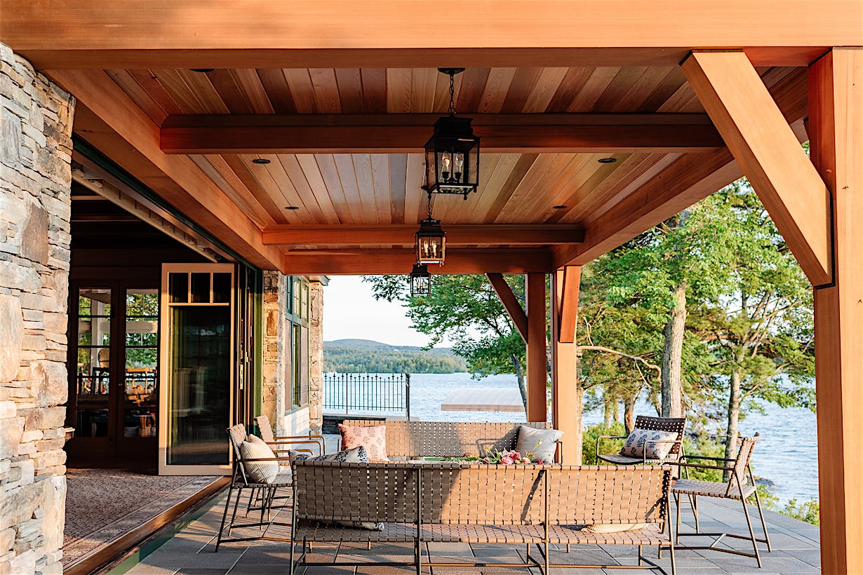 aluminum clad folding glass patio doors
