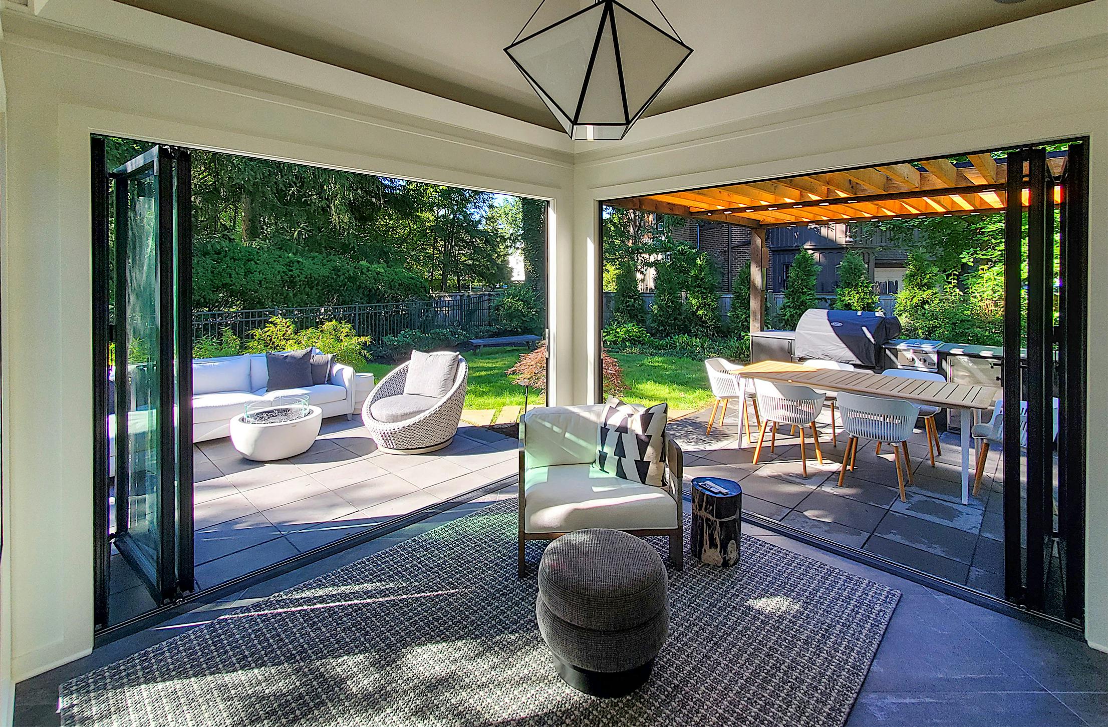 residential folding glass patio door systems