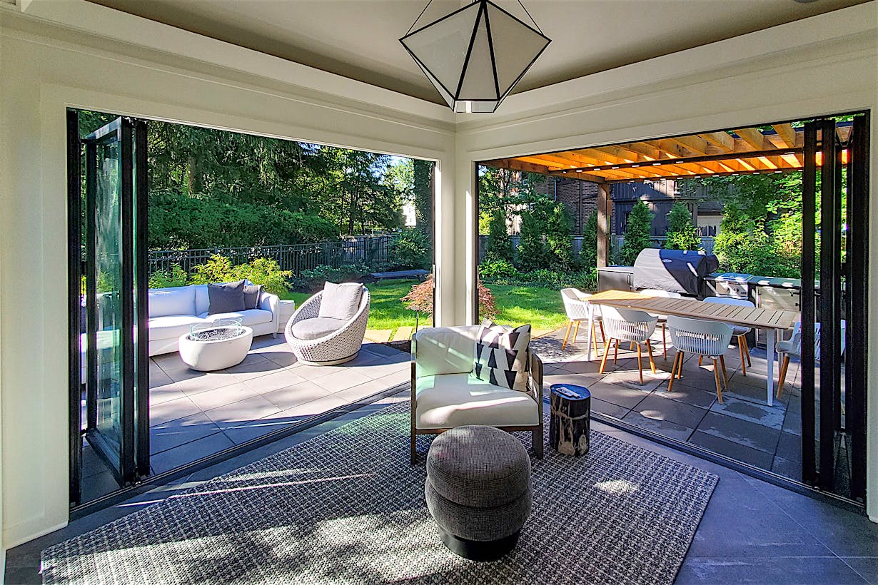 residential folding glass patio door systems