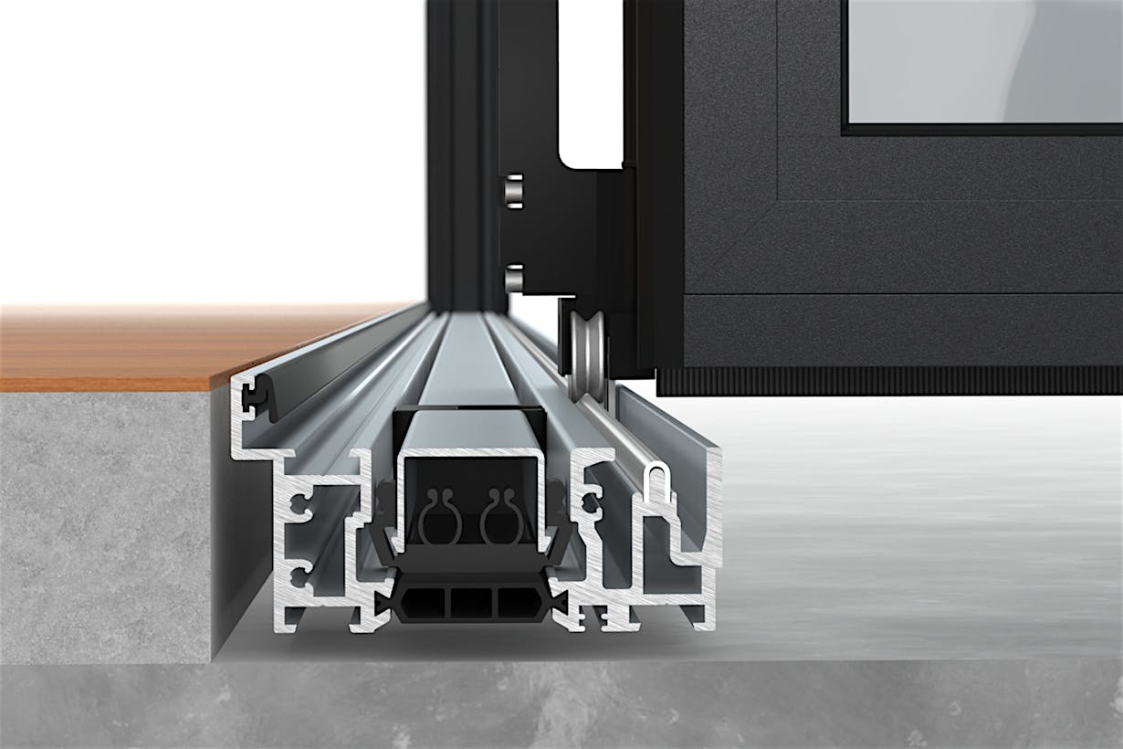 Performance sill for Generation 4 folding glass walls