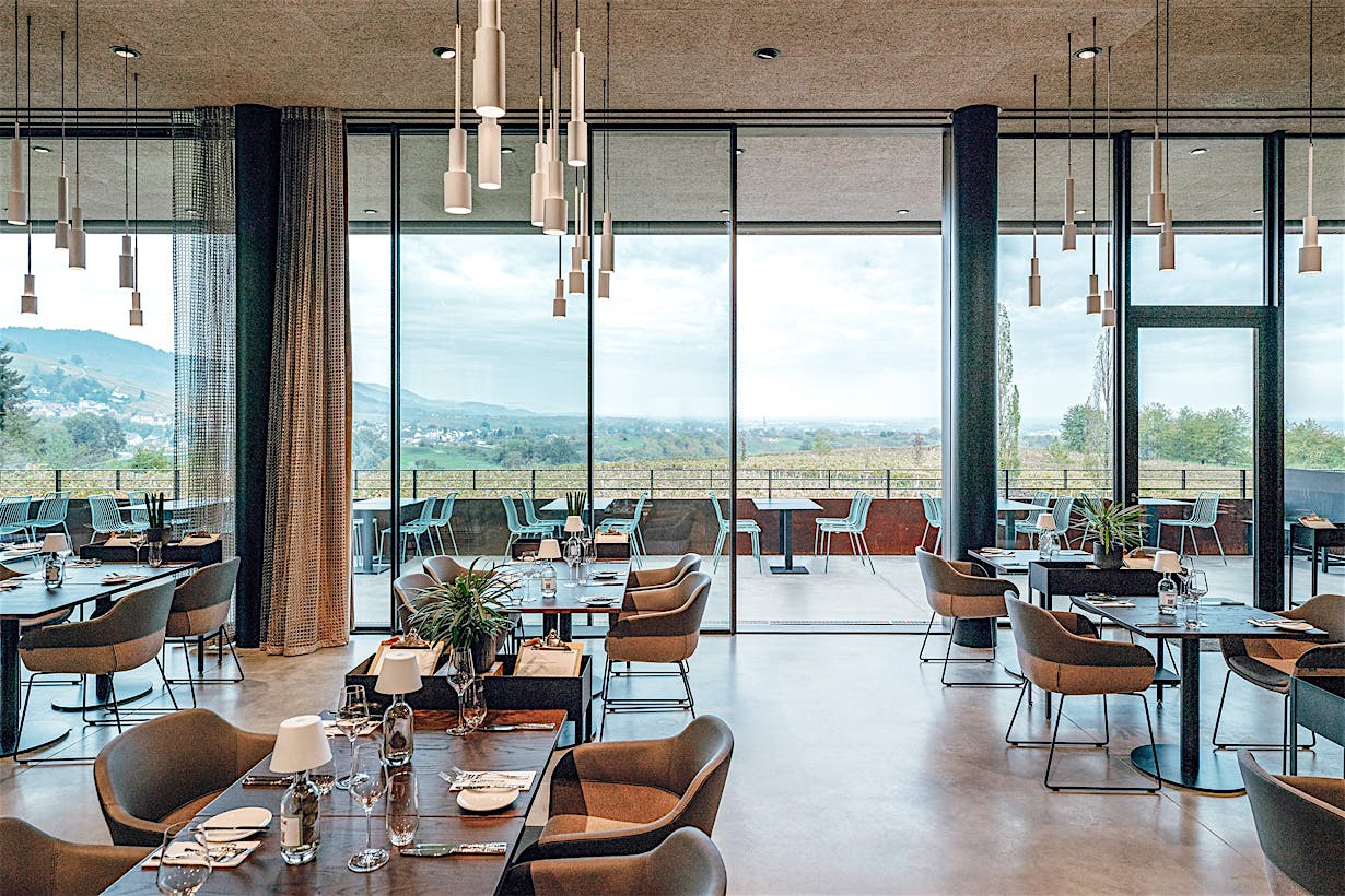 winery design with NanaWall retractable glass walls