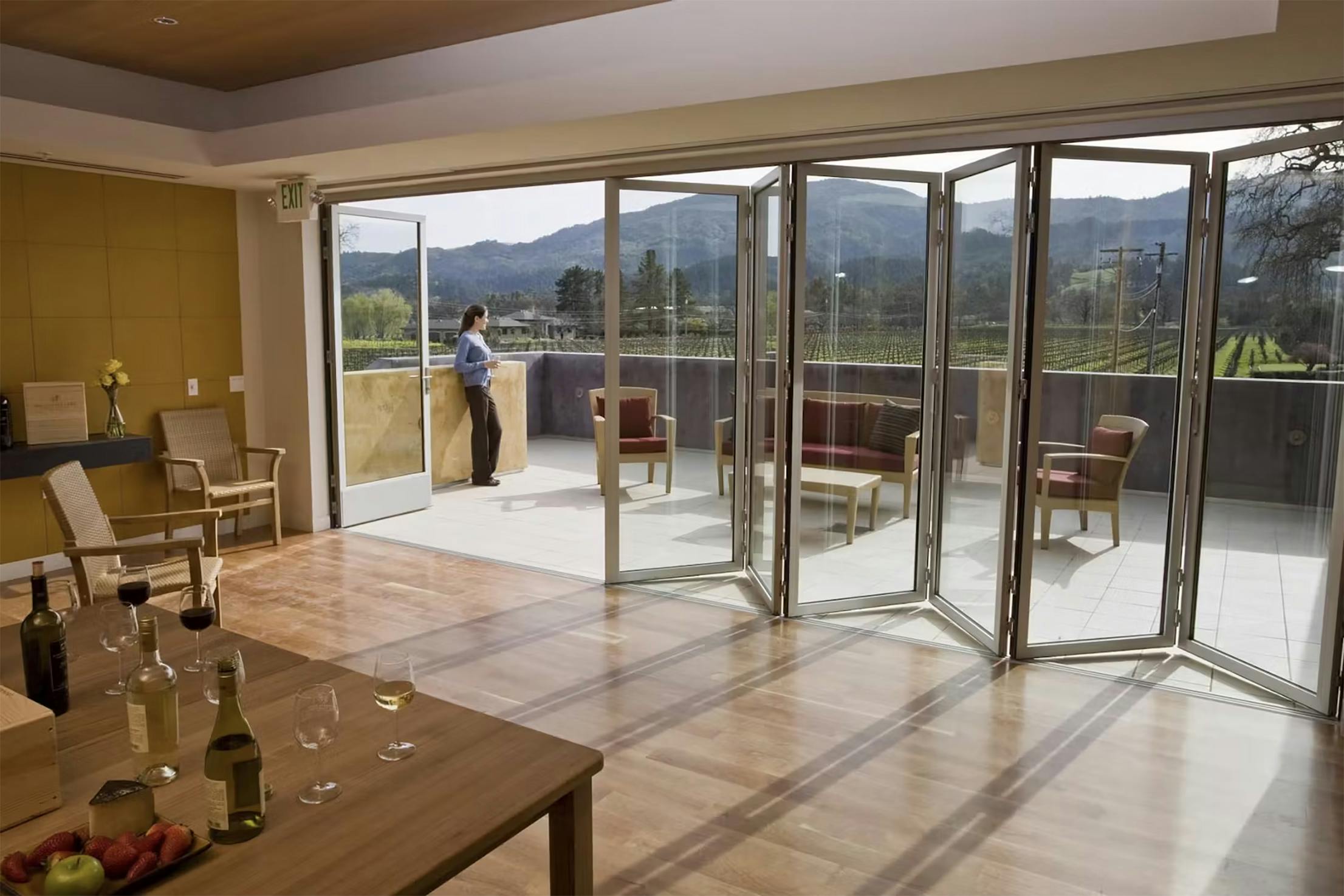 winery design with indoor outdoor experience