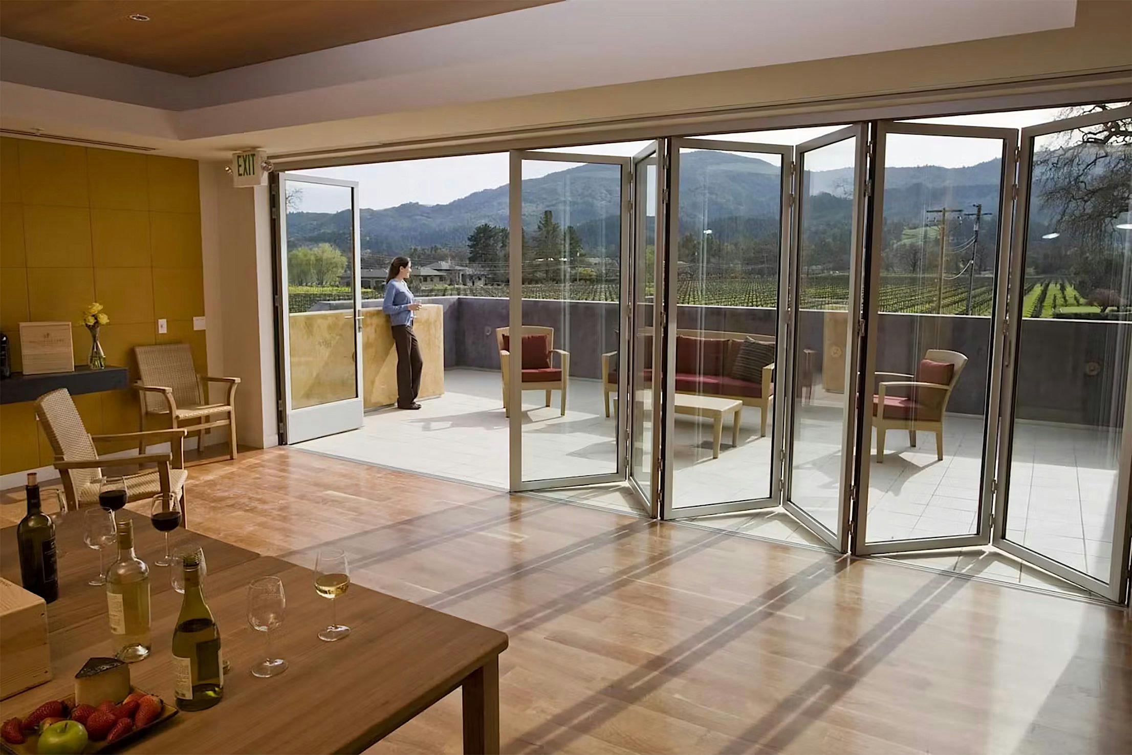 winery design with indoor outdoor experience