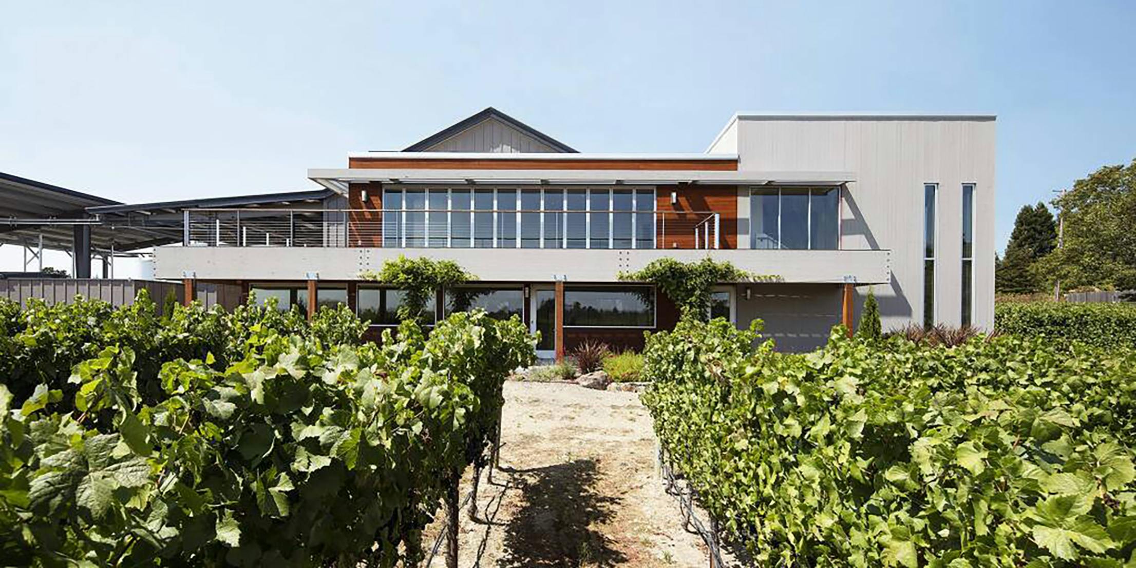 winery design with NanaWall retractable glass wall systems