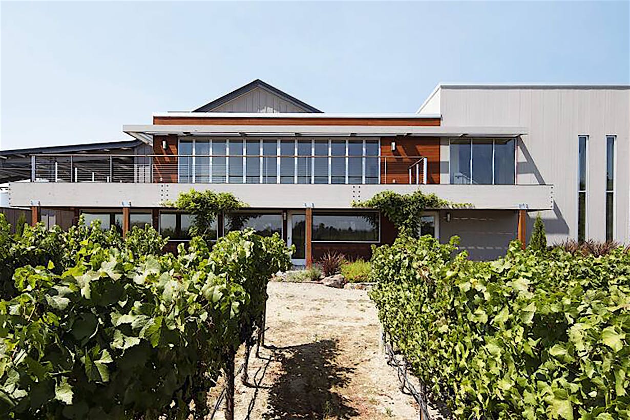 winery design with NanaWall retractable glass wall systems