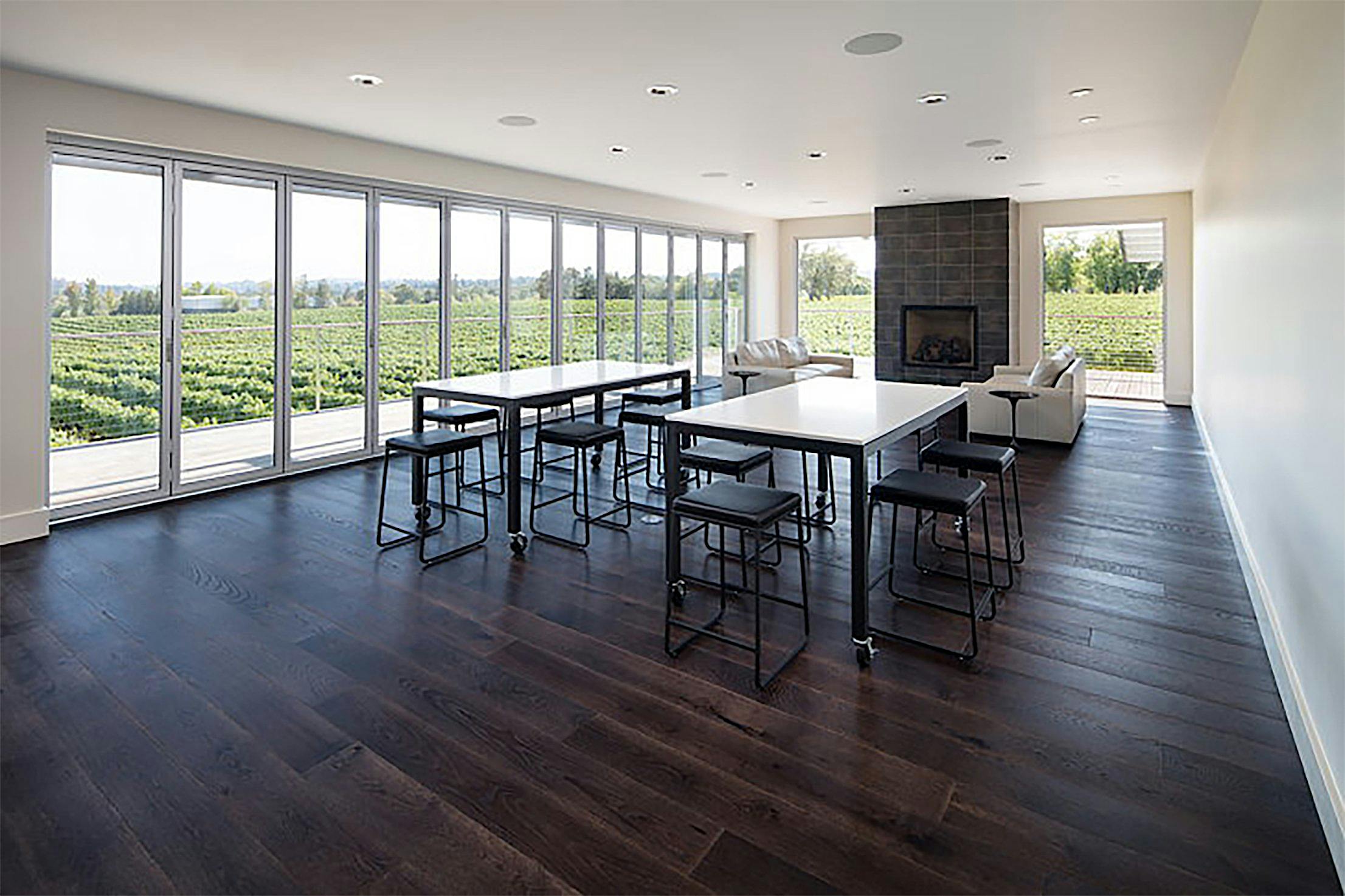 winery design glass wall systems