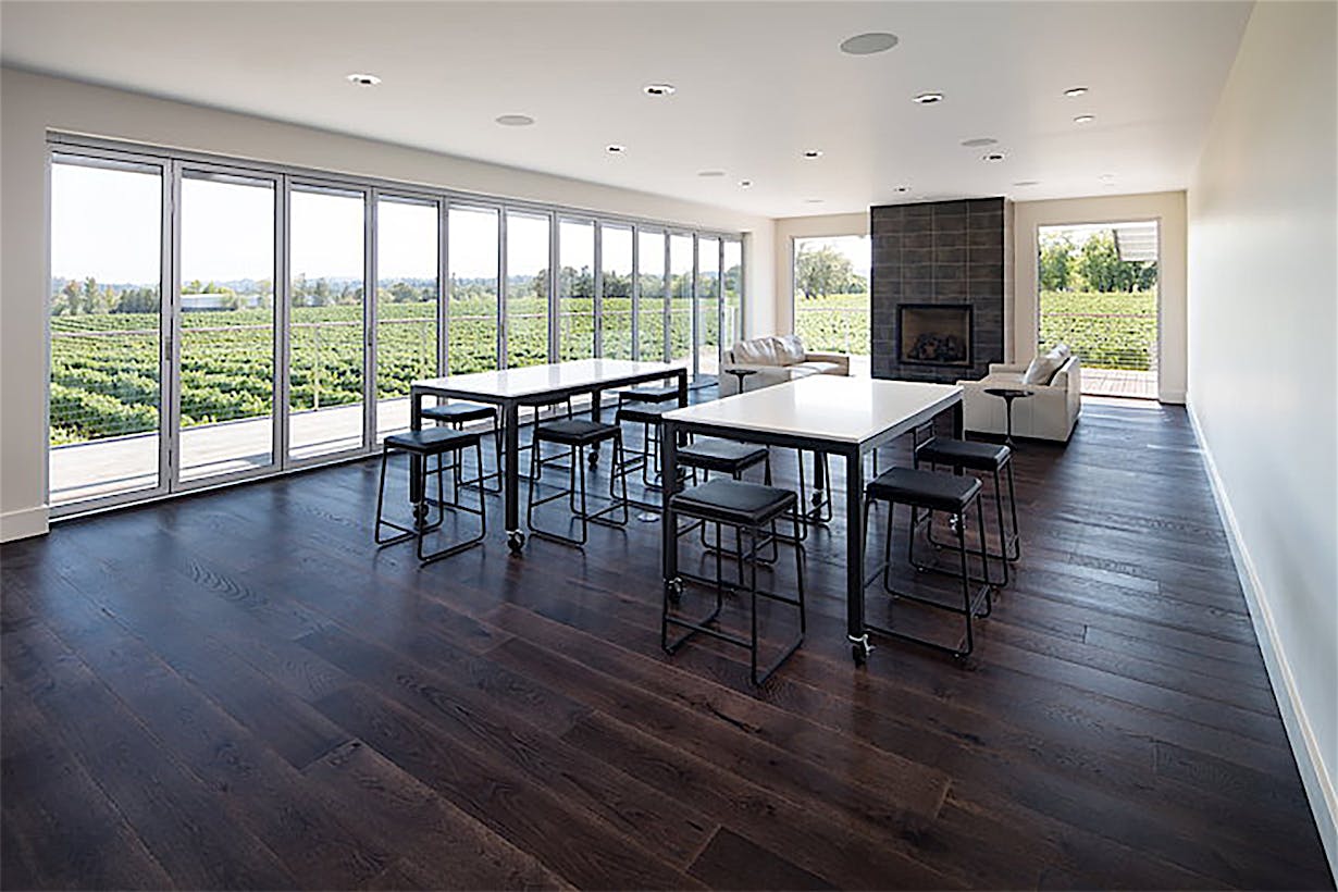 winery design glass wall systems