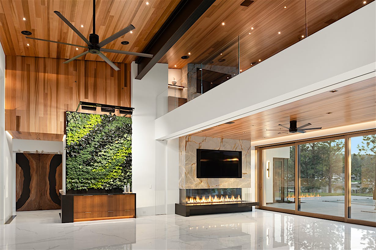 frameless residential glass walls for interiors