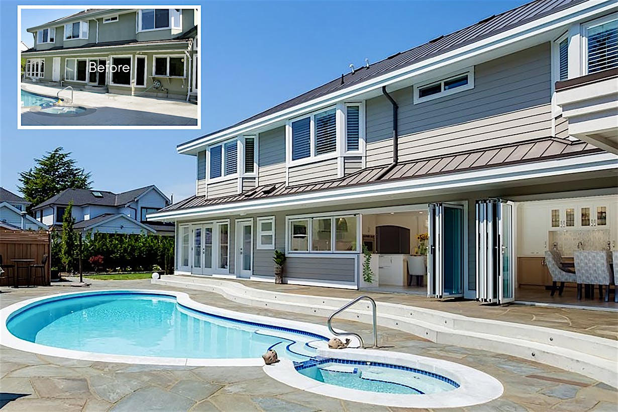 NanaWall patio door system for remodels