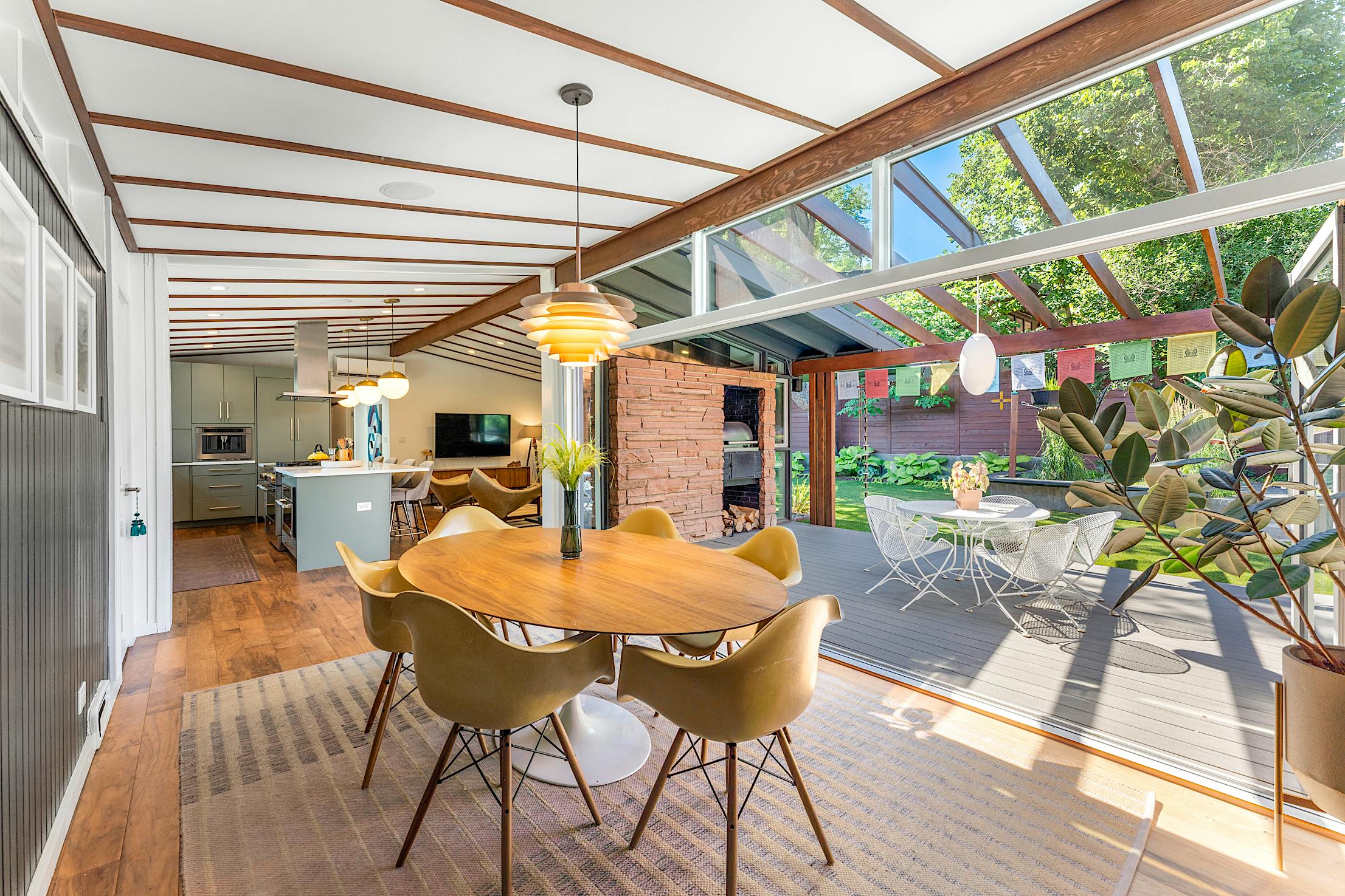 Mid-Century Modern Historic home with NanaWall folding glass walls