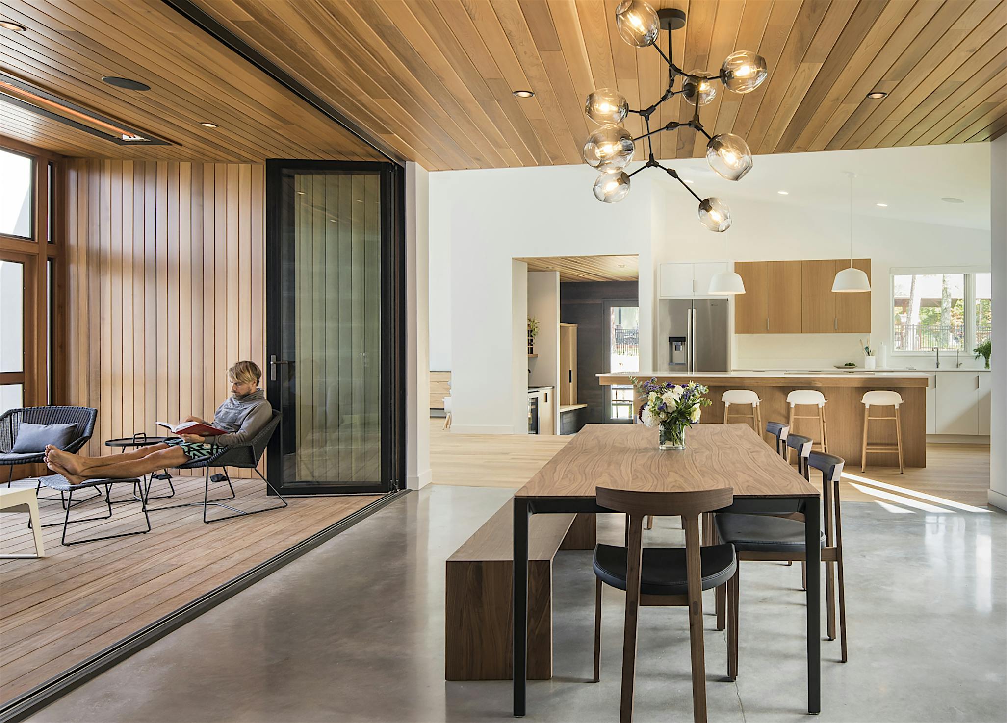 NanaWall opening glass door