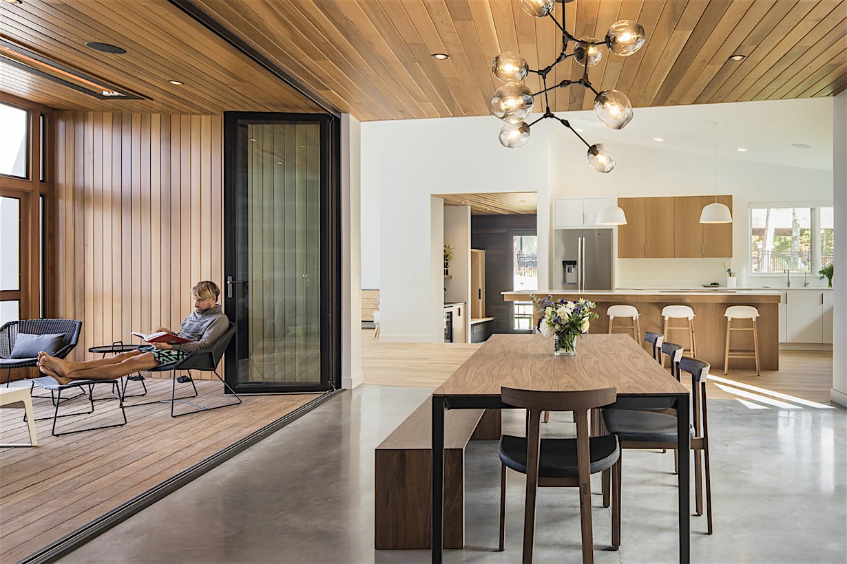 NanaWall opening glass door
