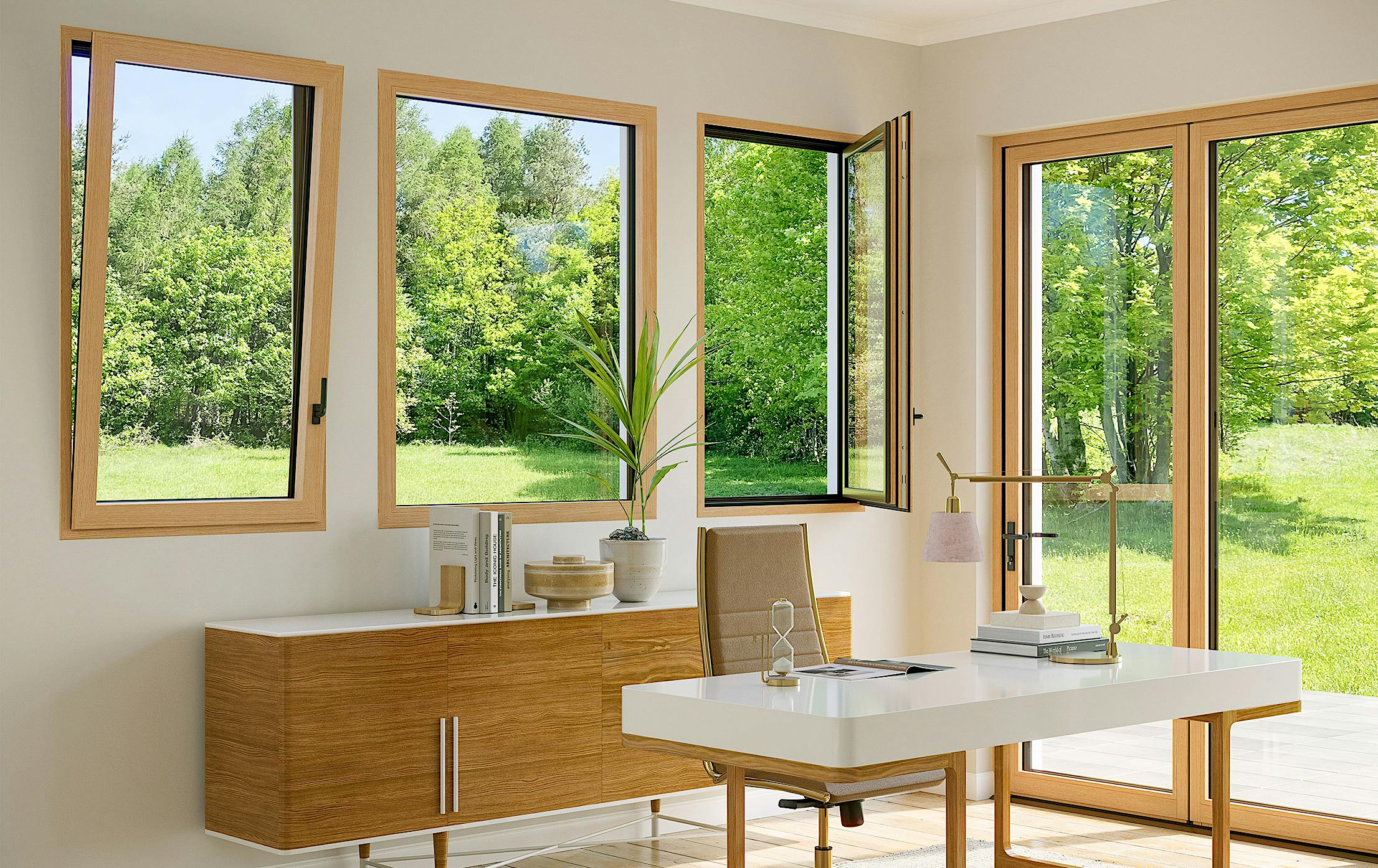 NanaWall opening glass doors and tilt turn windows