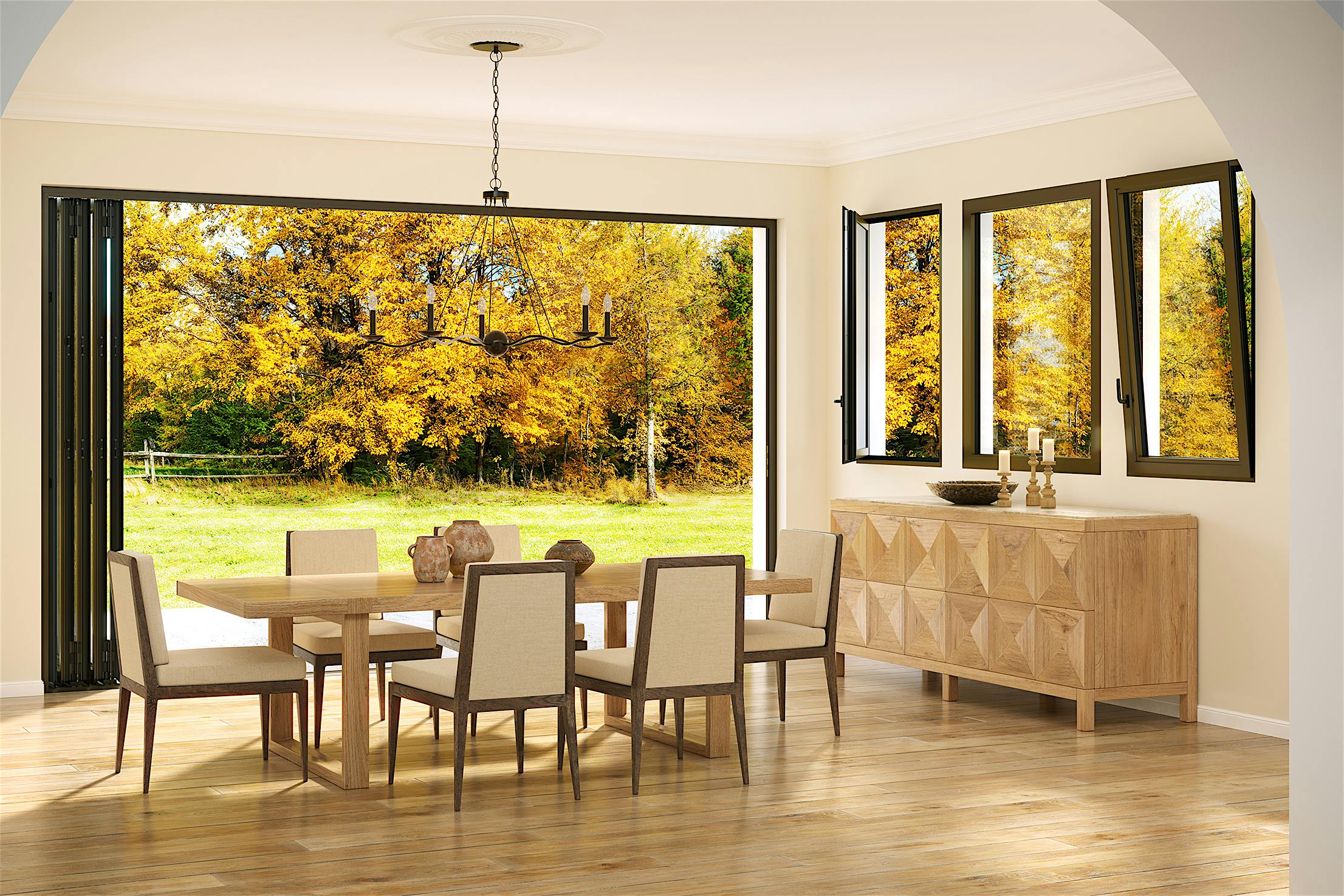 Generation 4 tilt turn windows and fixed window