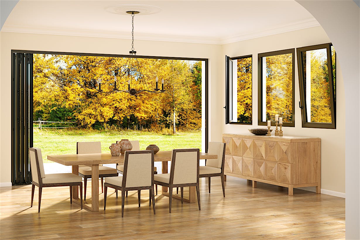 Generation 4 tilt turn windows and fixed window