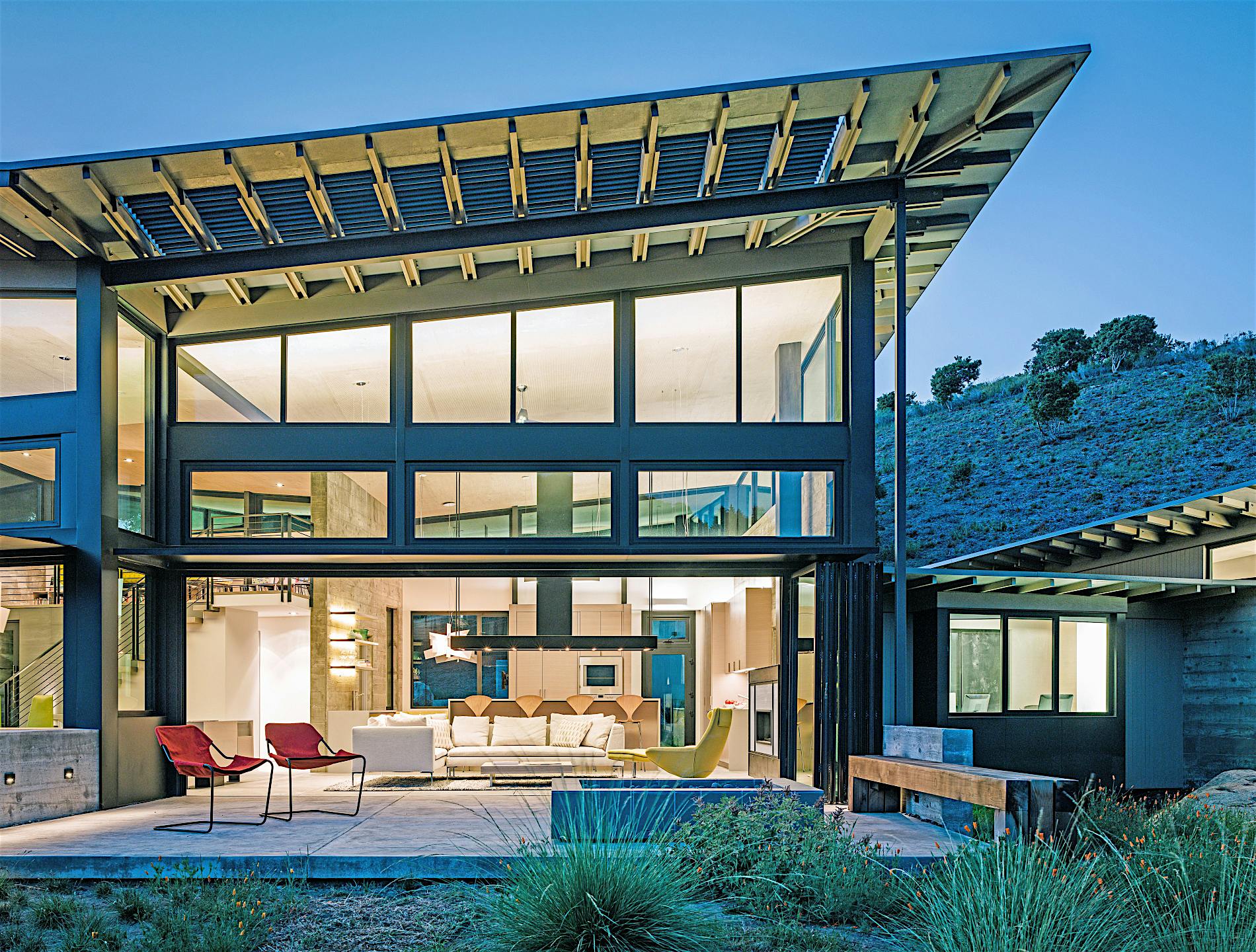 sustainable living with folding glass walls