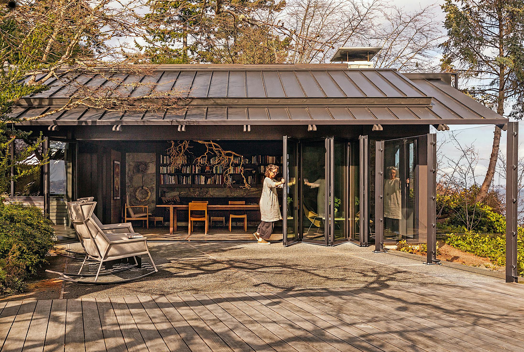 sustainable design with folding door
