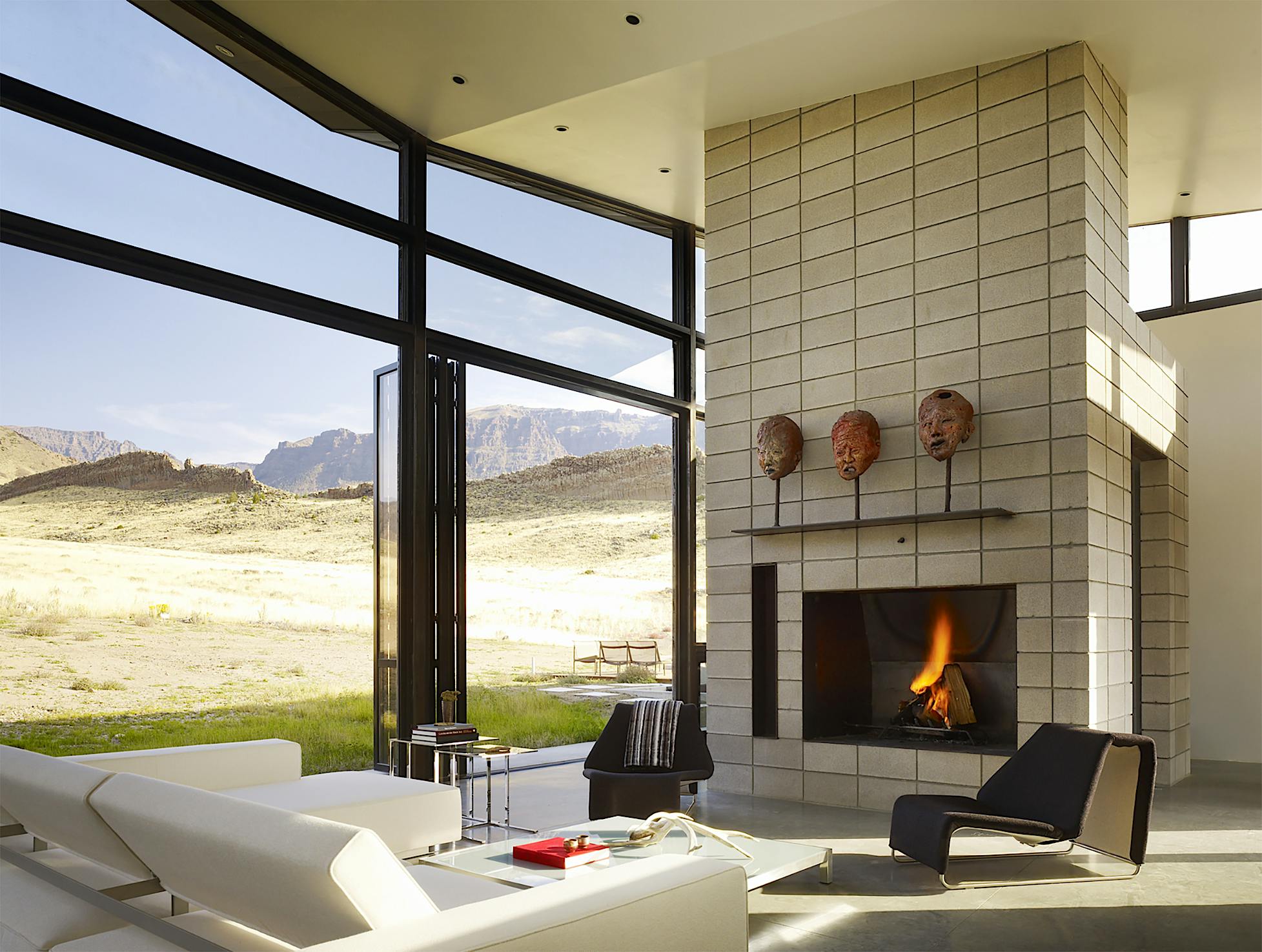 Nanawall folding glass walls in sustainable designed home