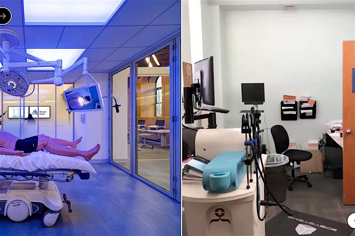 surgical learning facility with NanaWall glass wall systems