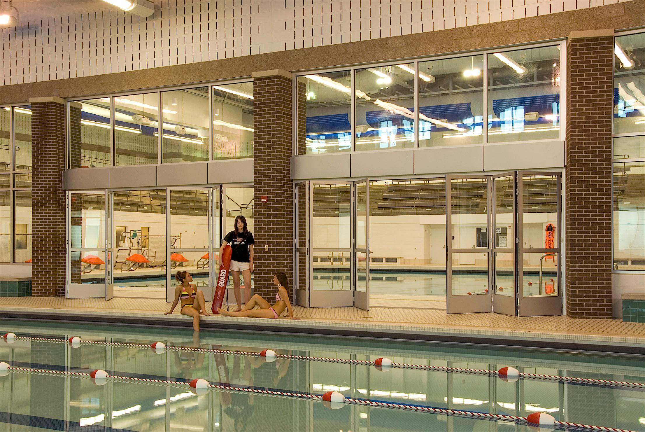 commercial glass doors that open wide