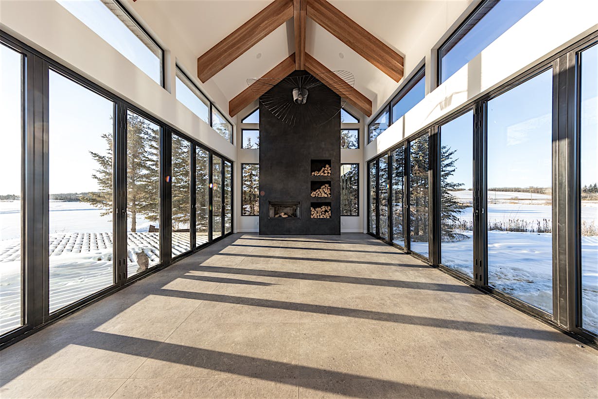 cold weather folding glass door systems