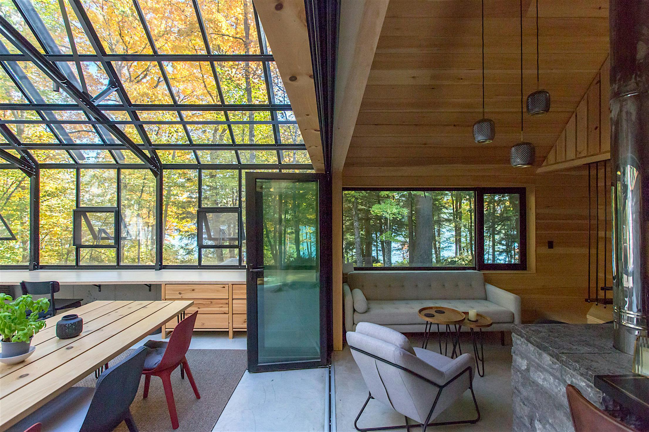 Innovative bifolding doors in cottage design