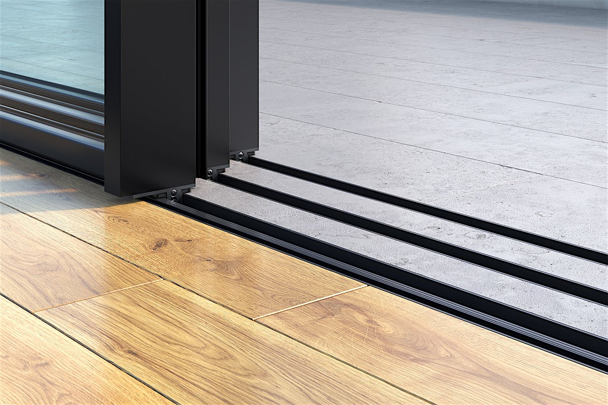 minimal sill for sliding glass door