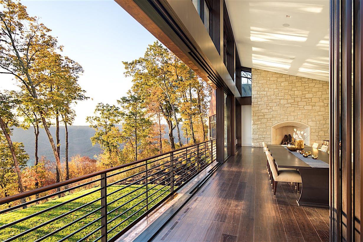 minimal sliding glass doors