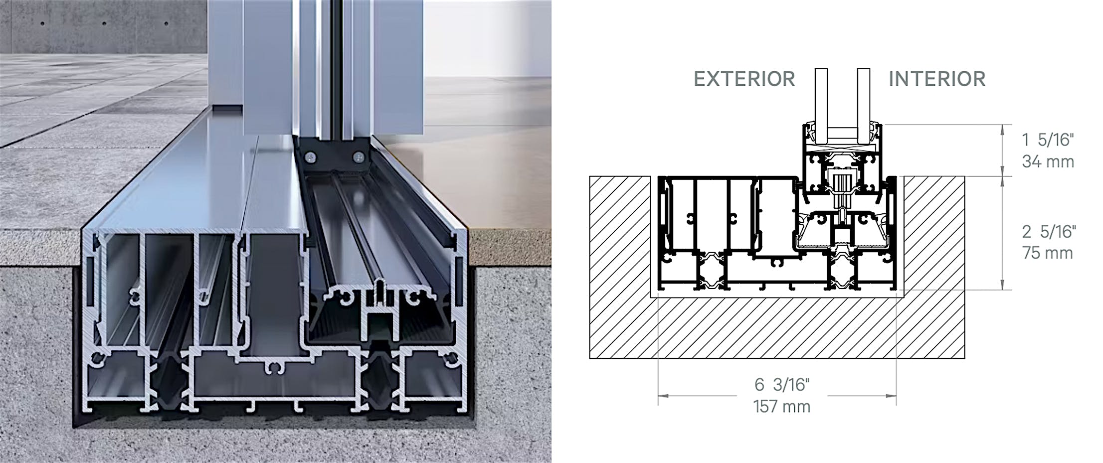 cero performance sill for sliding glass door