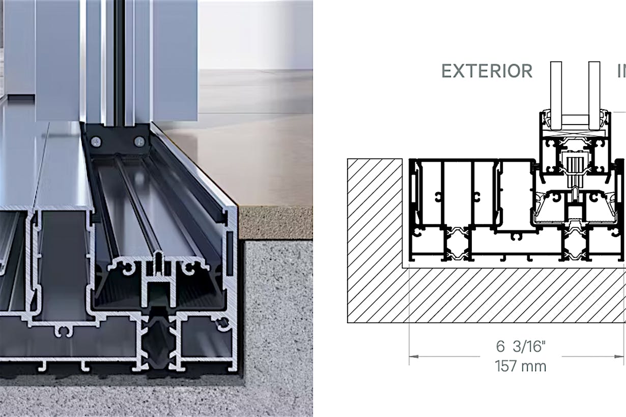 cero performance sill for sliding glass door