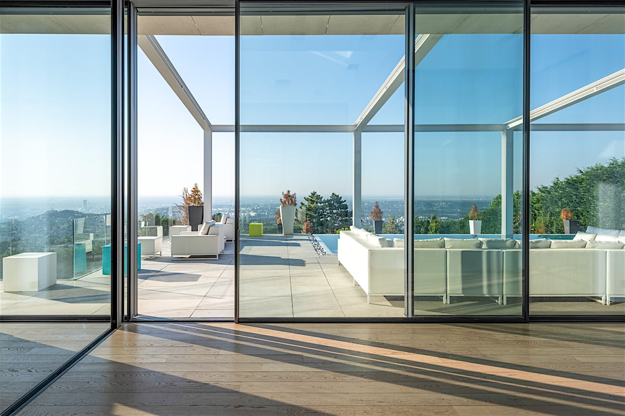 slim sliding glass doors by NanaWall