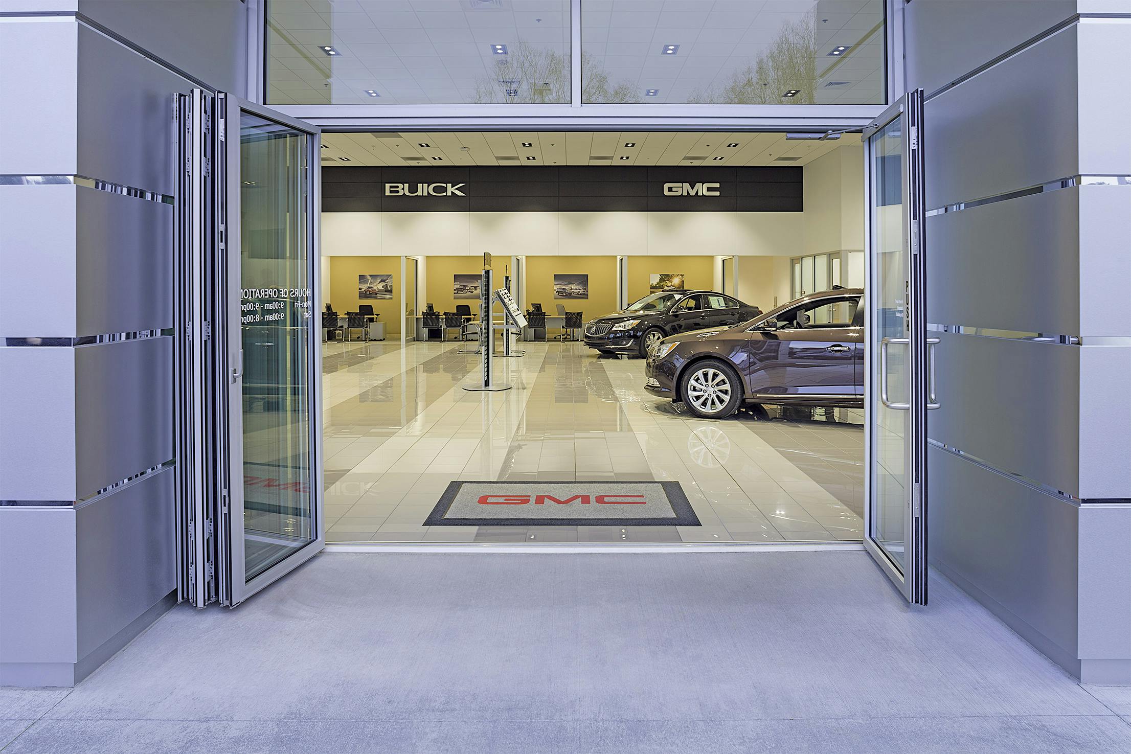 auto dealership commercial folding door