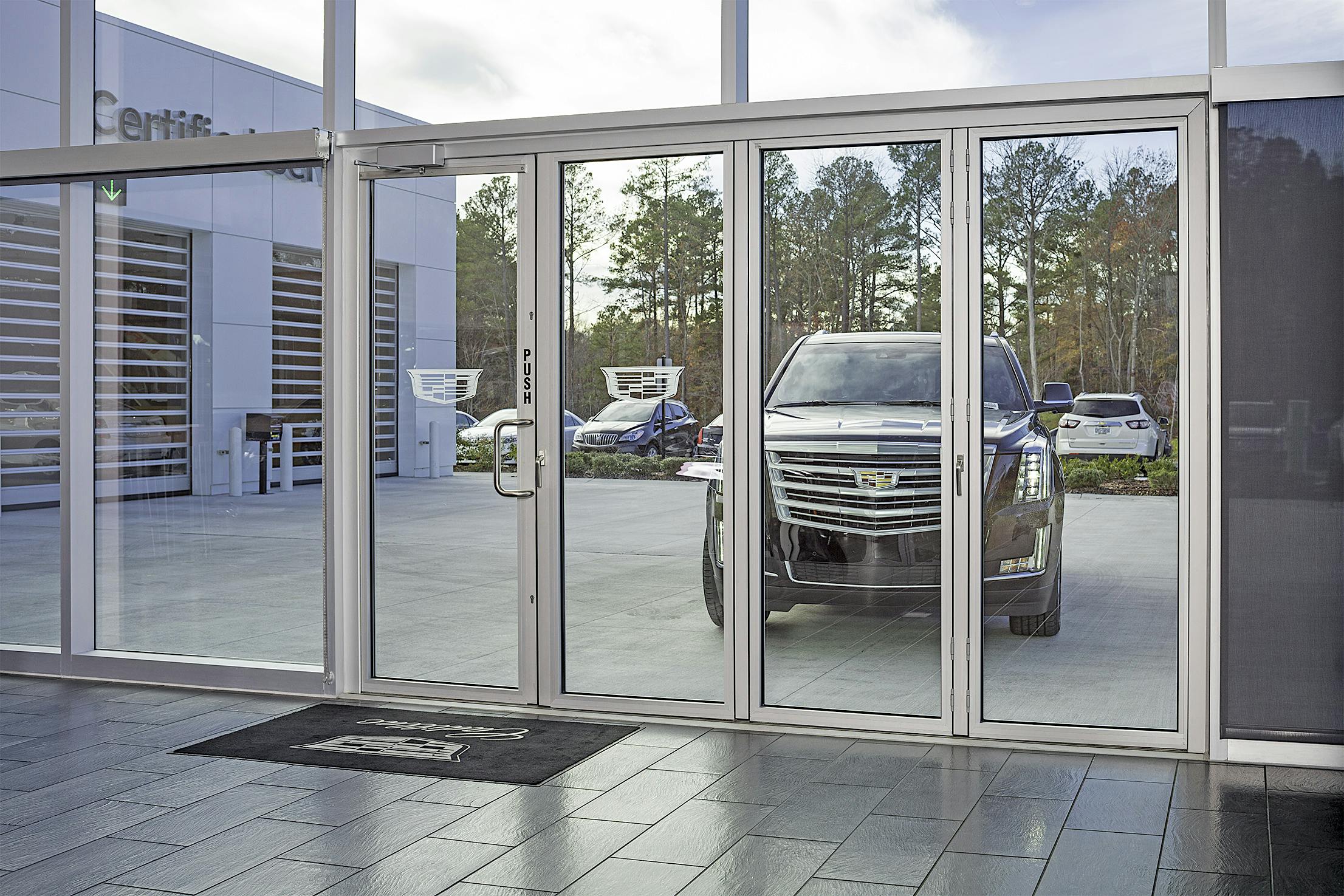 NanaWall folding glass doors in commercial design