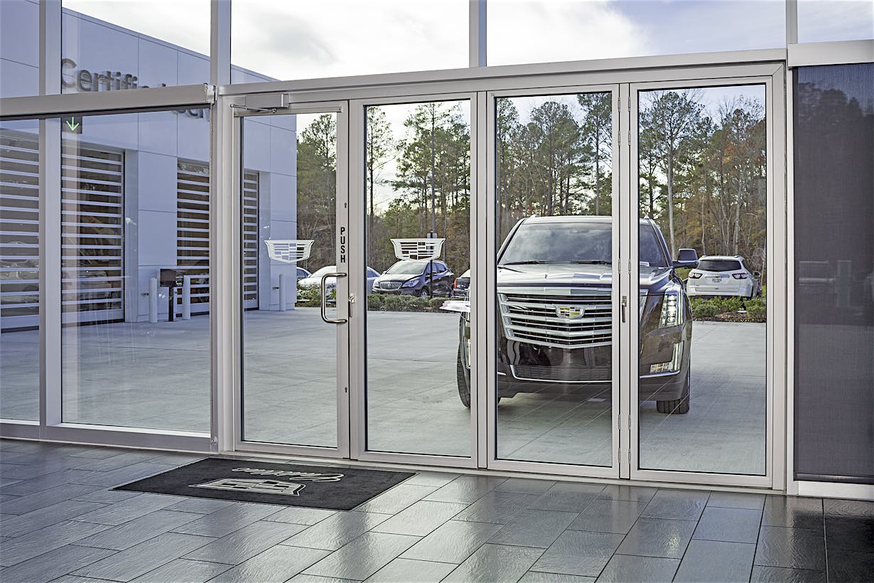 NanaWall folding glass doors in commercial design