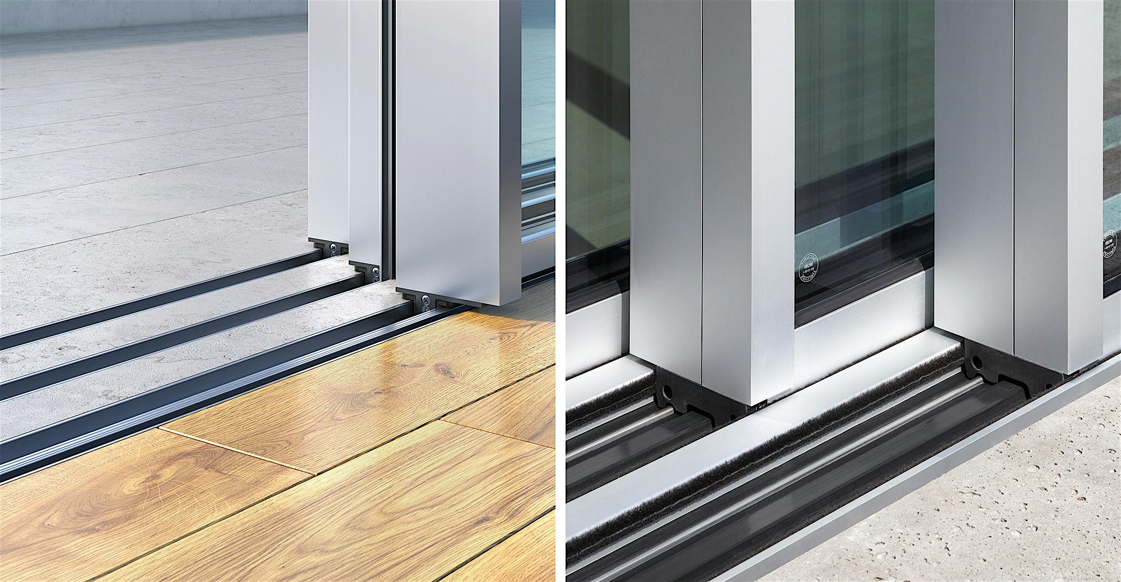 cero sliding glass doors sill options