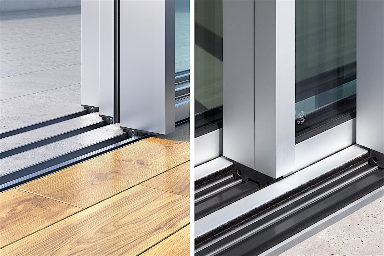cero sliding glass doors sill options