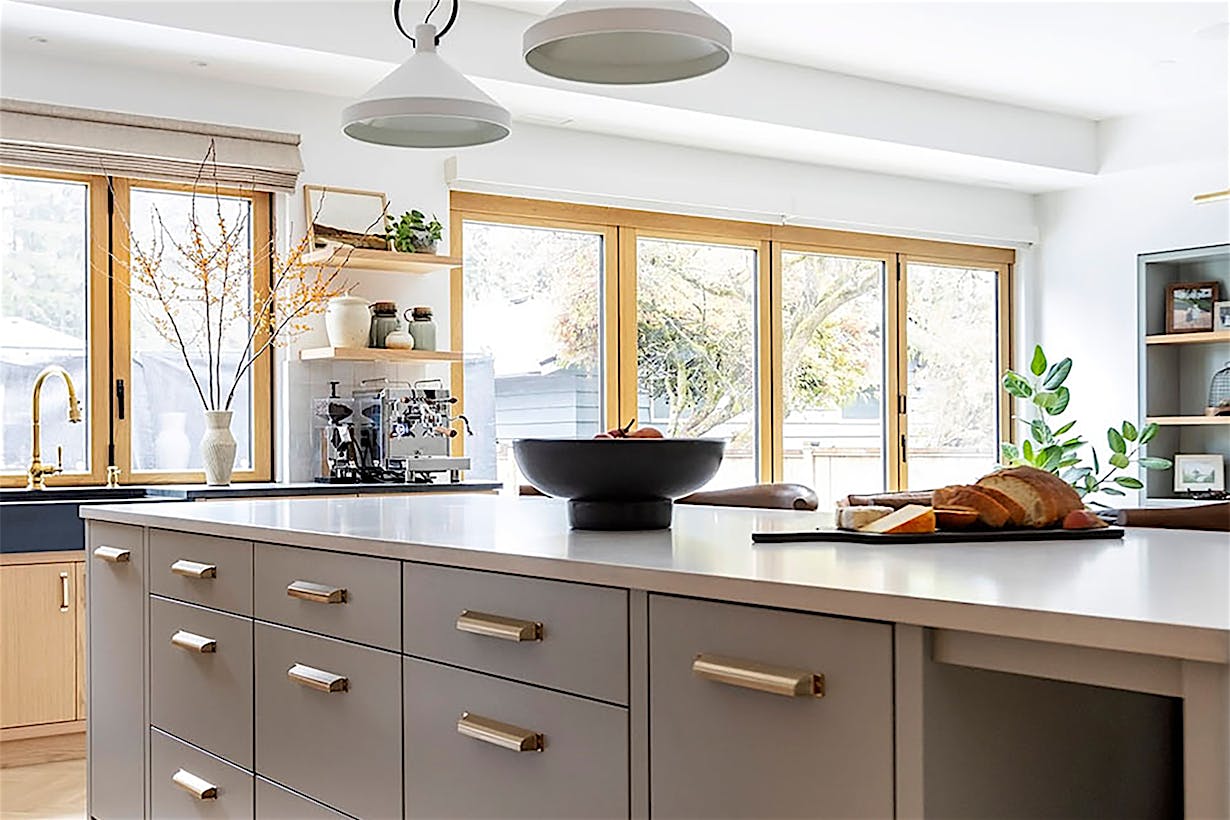 folding glass door and window in home renovation
