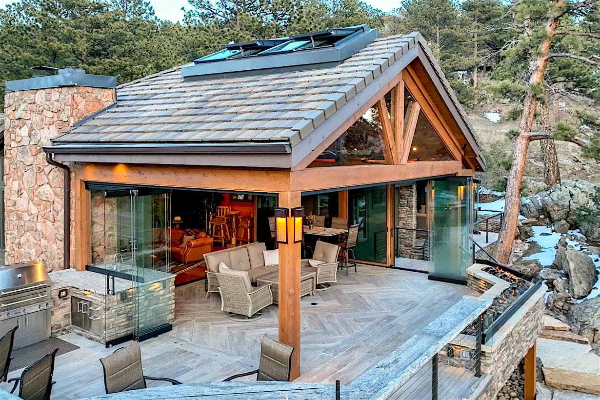 frameless glass patio doors