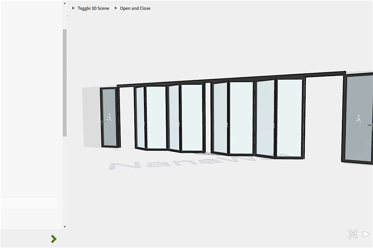 NanaWall 3D Configuator with FourFold Panels