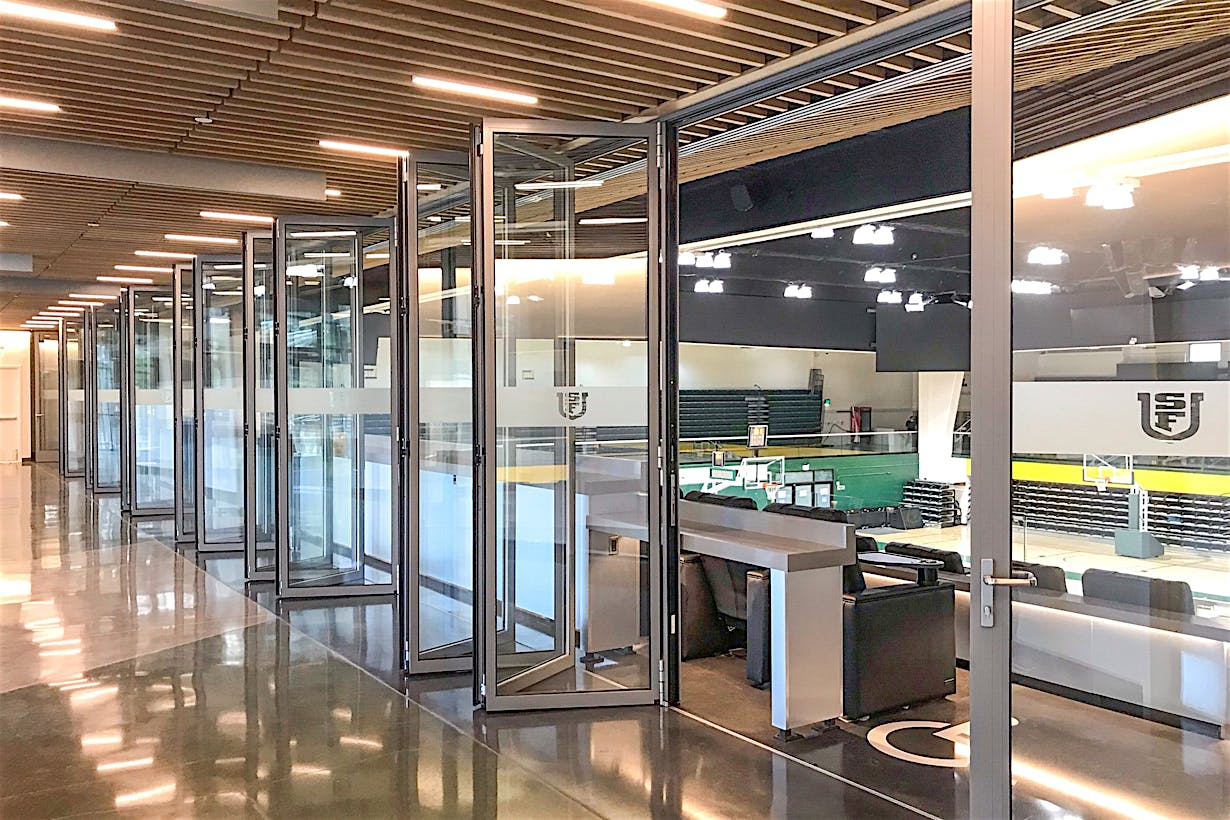 largest folding glass door system by NanaWall