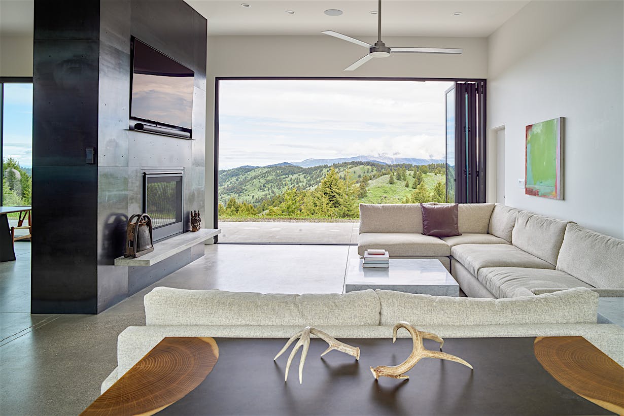contemporary design with NanaWall Generation 4 folding systems