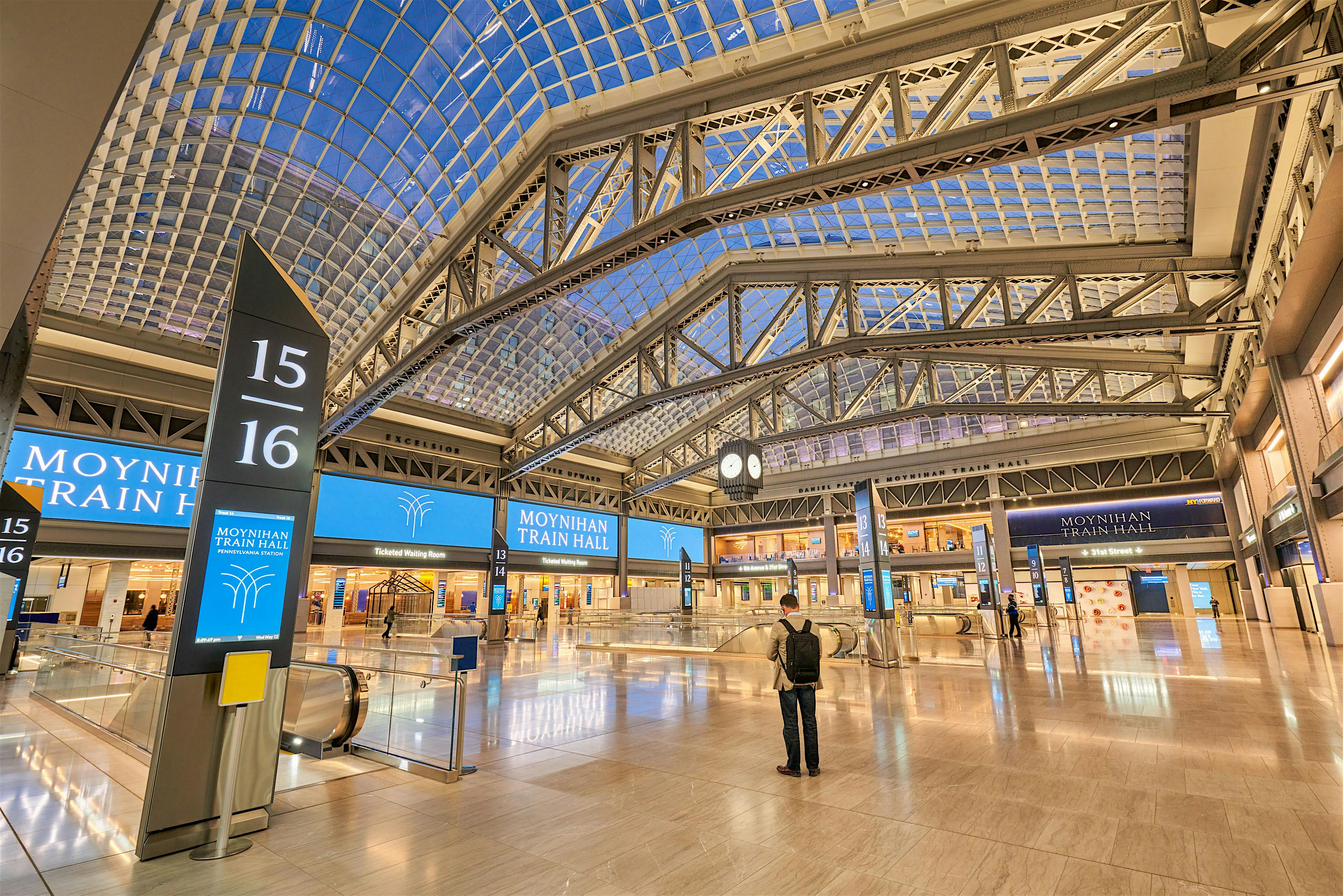 Moynihan Station with NanaWall opening glass door systems