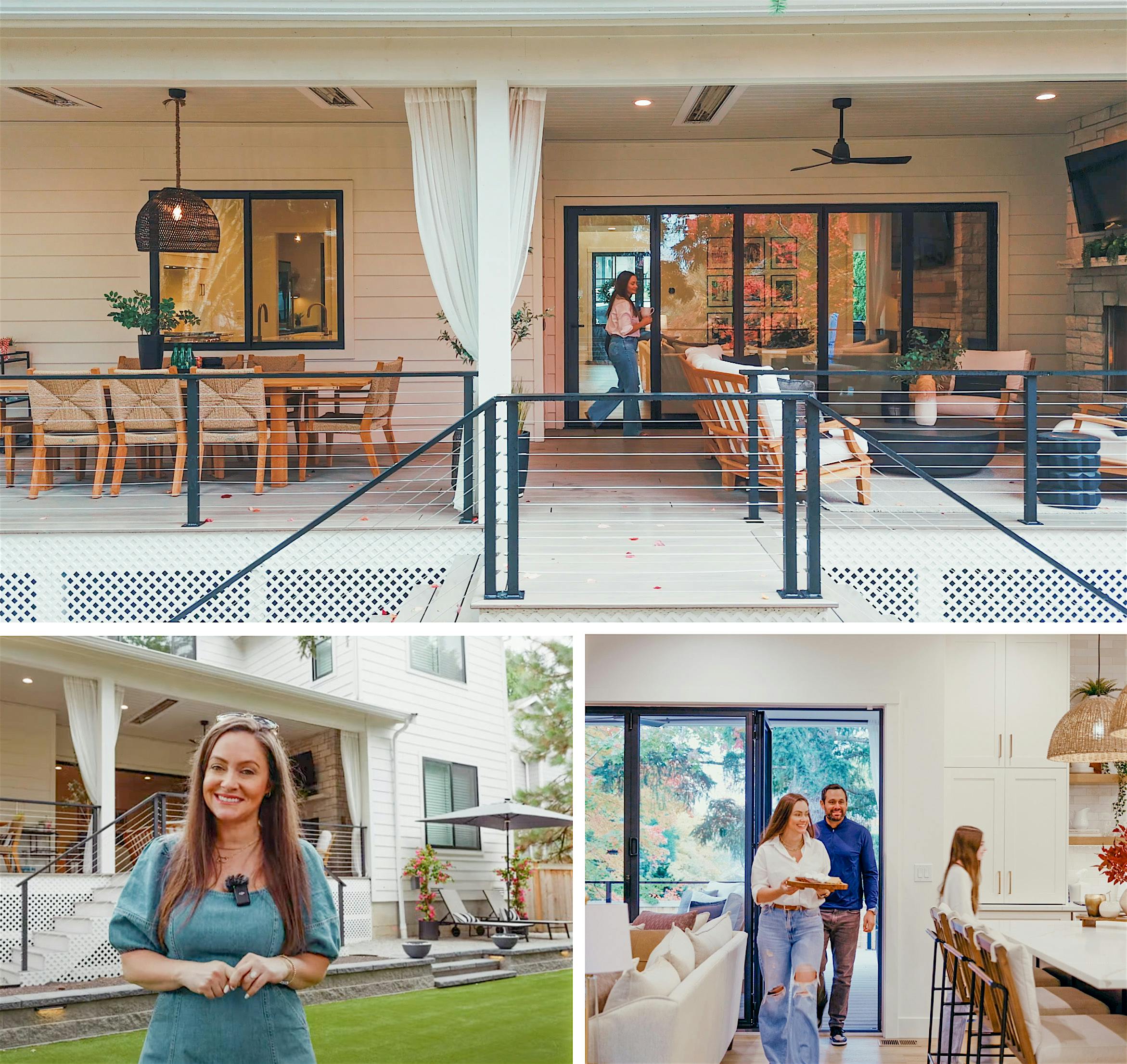 patio design with NanaWall bifold door system and Molly Mesnick