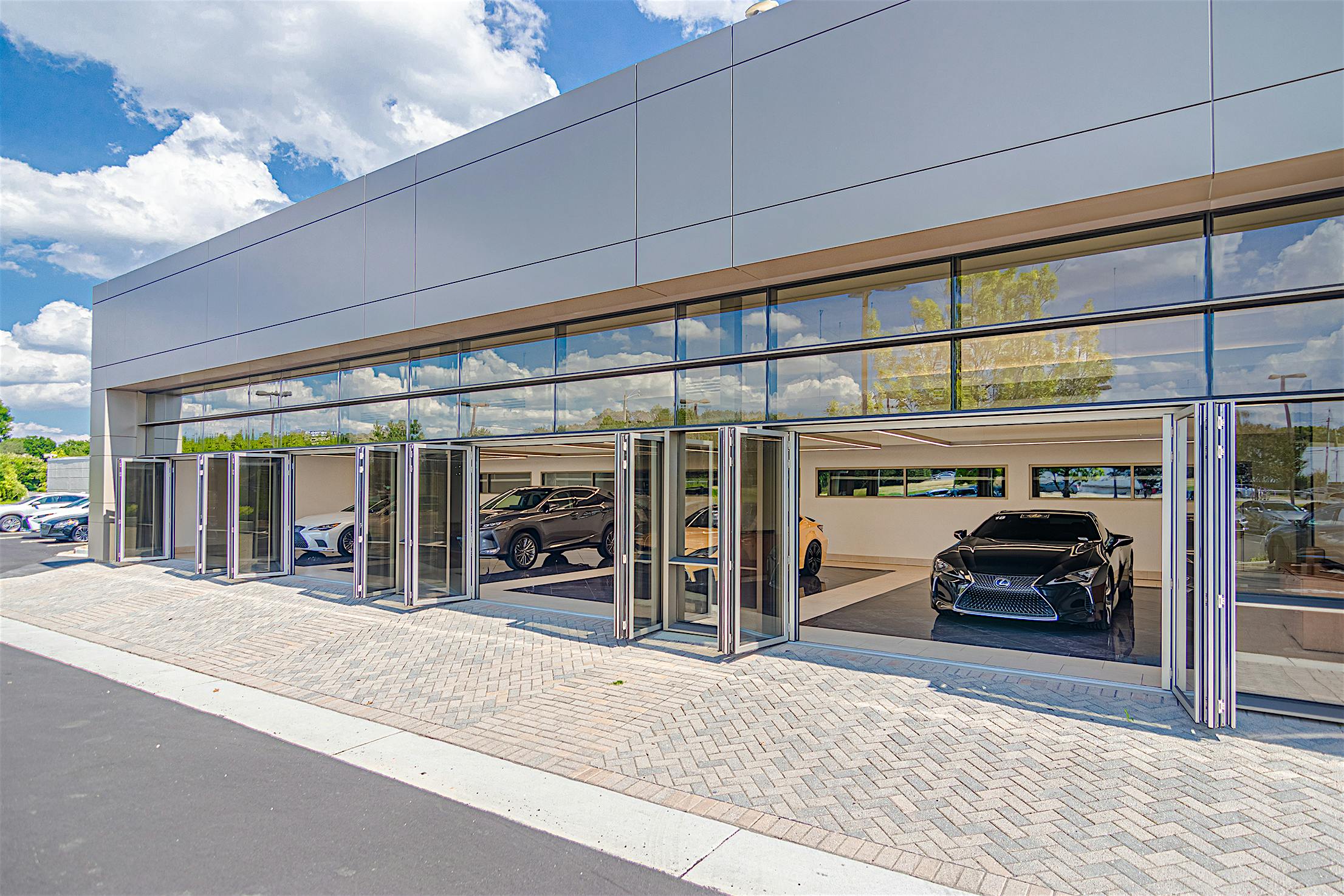 NanaWall commercial opening glass doors