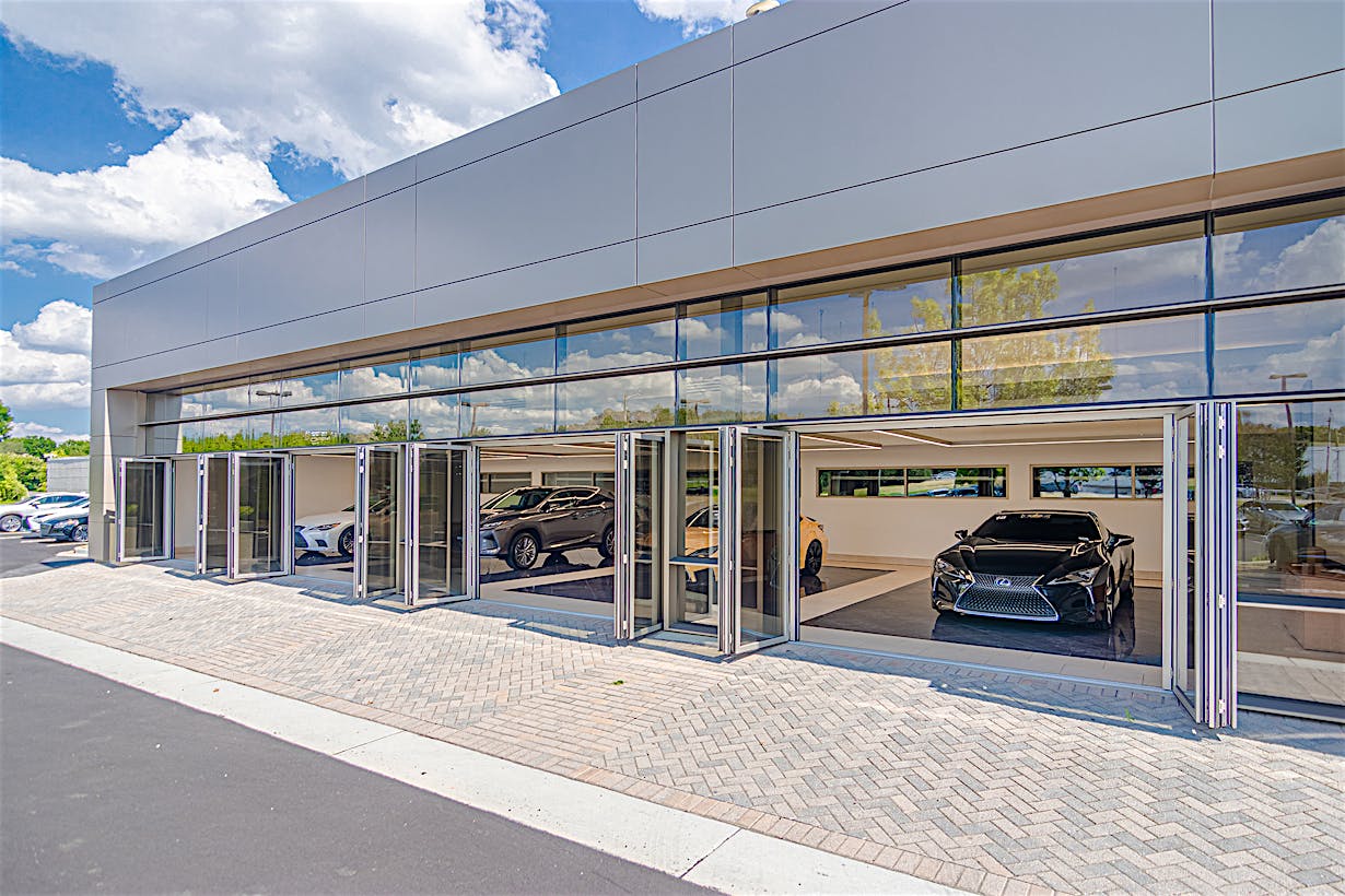 NanaWall commercial opening glass doors